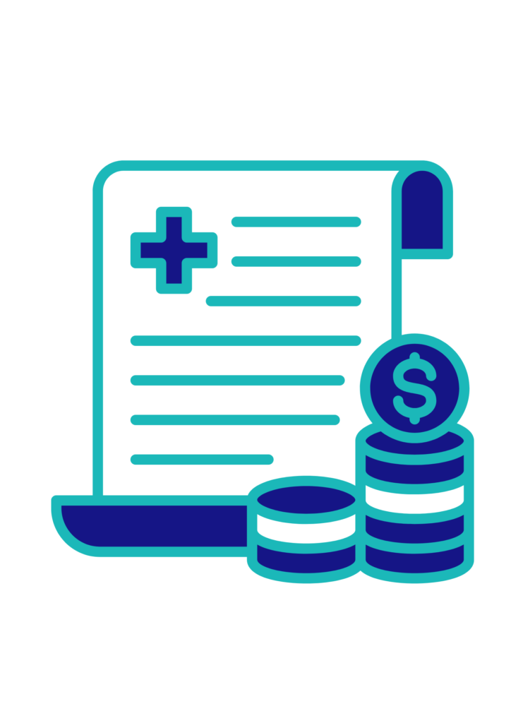 Medical billing services icon representing healthcare claims processing and revenue cycle management.