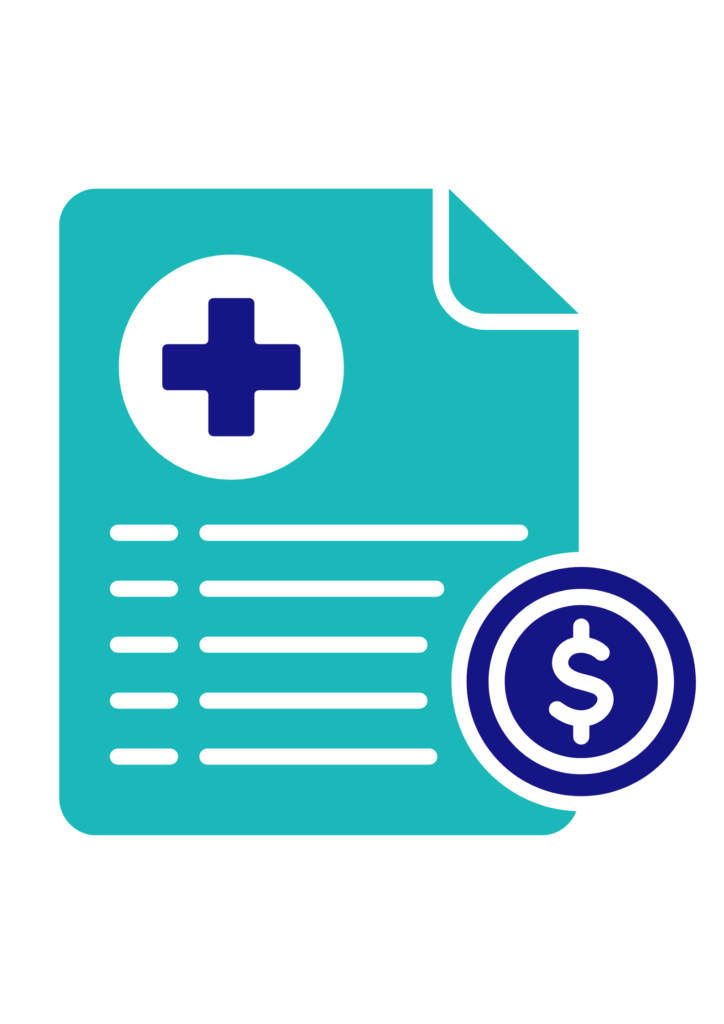 Medical billing for small healthcare practices icon showing affordable revenue cycle management solutions.