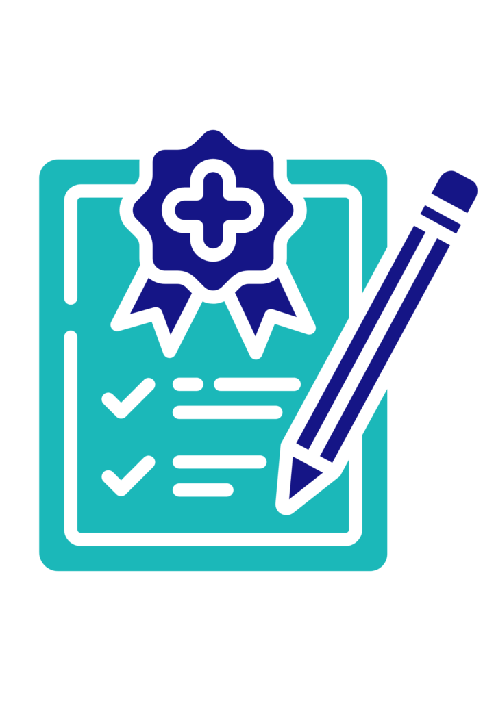 Provider credentialing and insurance enrollment icon for healthcare practice credentialing services.